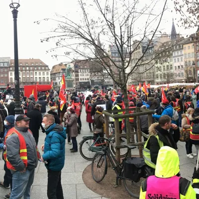 manifestation strasbourg 27 janvier 2022 pouvoir d'achat salaires